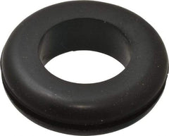 Made in USA - 1-1/8" OD, 5/16" Thick Flexible Grommet - Rubber, 7/8" Slot Diam x 1/16" Slot Width - Benchmark Tooling
