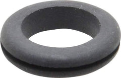 Made in USA - 1-1/8" OD, 9/32" Thick Flexible Grommet - Rubber, 7/8" Slot Diam x 1/16" Slot Width - Benchmark Tooling