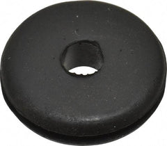 Made in USA - 1" OD, 1/4" Thick Grommet - Buna-N Rubber, 3/4" Slot Diam x 1/16" Slot Width - Benchmark Tooling