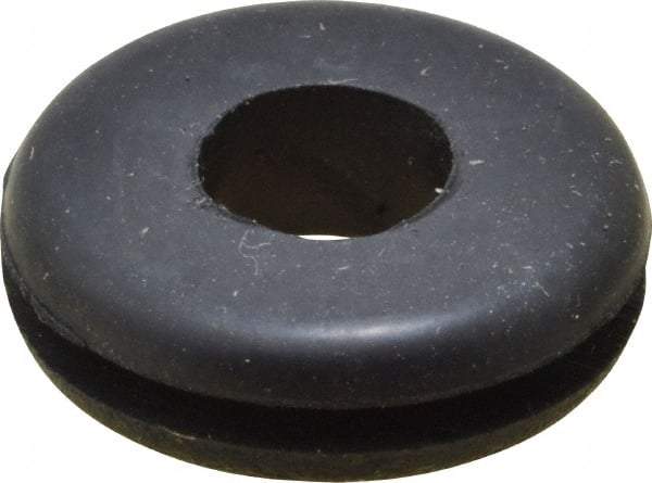 Made in USA - 5/8" OD, 3/16" Thick Grommet - Buna-N Rubber, 7/16" Slot Diam x 1/16" Slot Width - Benchmark Tooling