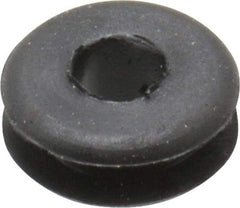 Made in USA - 5/8" OD, 1/4" Thick Grommet - Buna-N Rubber, 7/16" Slot Diam x 1/8" Slot Width - Benchmark Tooling