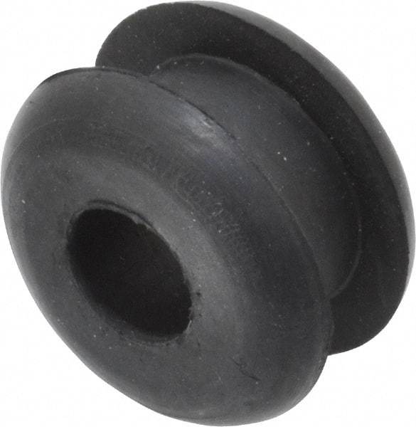 Made in USA - 13/16" OD, 1/2" Thick Grommet - Buna-N Rubber, 9/16" Slot Diam x 1/4" Slot Width - Benchmark Tooling