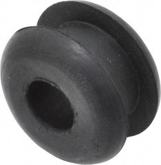 Made in USA - 13/16" OD, 1/2" Thick Grommet - Buna-N Rubber, 9/16" Slot Diam x 1/4" Slot Width - Benchmark Tooling