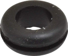 Made in USA - 11/16" OD, 9/32" Thick Grommet - Buna-N Rubber, 1/2" Slot Diam x 1/16" Slot Width - Benchmark Tooling