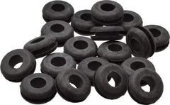 Made in USA - 7/8" OD, 3/8" Thick Grommet - Buna-N Rubber, 5/8" Slot Diam x 1/8" Slot Width - Benchmark Tooling
