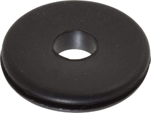 Made in USA - 1-1/4" OD, 1/4" Thick Grommet - Buna-N Rubber, 1" Slot Diam x 1/16" Slot Width - Benchmark Tooling