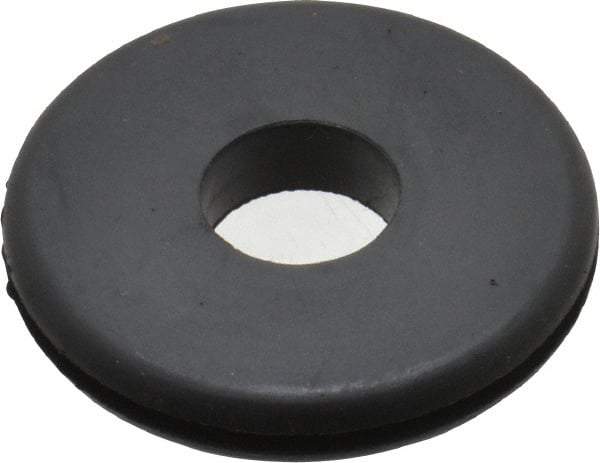 Made in USA - 1-1/2" OD, 1/4" Thick Grommet - Buna-N Rubber, 1-1/4" Slot Diam x 1/16" Slot Width - Benchmark Tooling