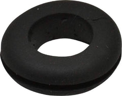 Made in USA - 11/16" OD, 5/16" Thick Grommet - Buna-N Rubber, 13/16" Slot Diam x 1/16" Slot Width - Benchmark Tooling