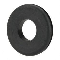 Made in USA - 1-1/2" OD, 1/4" Thick Grommet - Buna-N Rubber, 1-1/4" Slot Diam x 1/16" Slot Width - Benchmark Tooling
