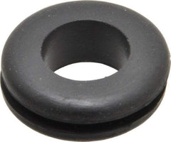 Made in USA - 1-1/4" OD, 7/16" Thick Grommet - Buna-N Rubber, 1" Slot Diam x 1/8" Slot Width - Benchmark Tooling