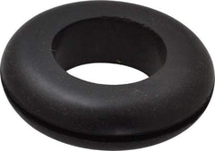 Made in USA - 1-5/8" OD, 7/16" Thick Grommet - Buna-N Rubber, 1-1/4" Slot Diam x 1/16" Slot Width - Benchmark Tooling