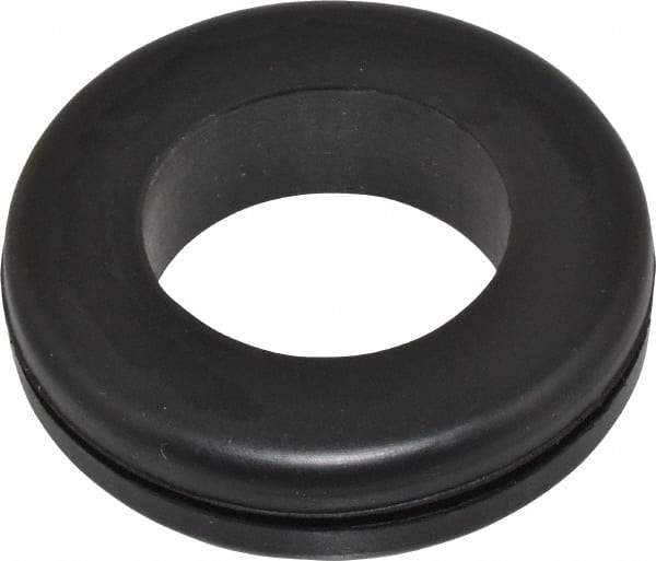 Made in USA - 1-3/4" OD, 7/16" Thick Grommet - Buna-N Rubber, 1-1/4" Slot Diam x 1/16" Slot Width - Benchmark Tooling