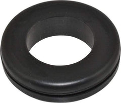 Made in USA - 1-3/4" OD, 7/16" Thick Grommet - Buna-N Rubber, 1-1/4" Slot Diam x 1/16" Slot Width - Benchmark Tooling