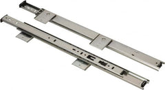 Knape & Vogt - 16" Slide Length, Chrome Variable-Height Keyboard Slide - Chrome Finish - Benchmark Tooling