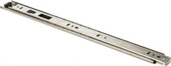 Knape & Vogt - 18" Slide Length, 13.5" Travel Length, Chrome Drawer Slide - Chrome Finish - Benchmark Tooling