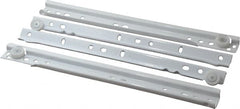 Knape & Vogt - 300mm Slide Length, 225mm Travel Length, Steel Epoxy-Coated Drawer Slide - White Epoxy Finish - Benchmark Tooling