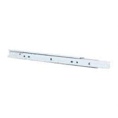 Knape & Vogt - 350mm Slide Length, 262mm Travel Length, Steel Epoxy-Coated Drawer Slide - White Epoxy Finish - Benchmark Tooling