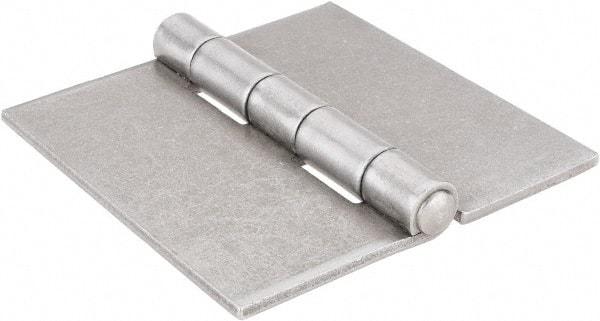 Stanley - 4" Long x 4" Wide, Extra Heavy Full Surface Hinge - Steel, Plain Finish - Benchmark Tooling