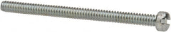 Value Collection - #4-40 UNC, 1-1/2" Length Under Head Slotted Drive Machine Screw - Fillister Head, Grade J82 Steel, Zinc-Plated Finish, Without Washer - Benchmark Tooling