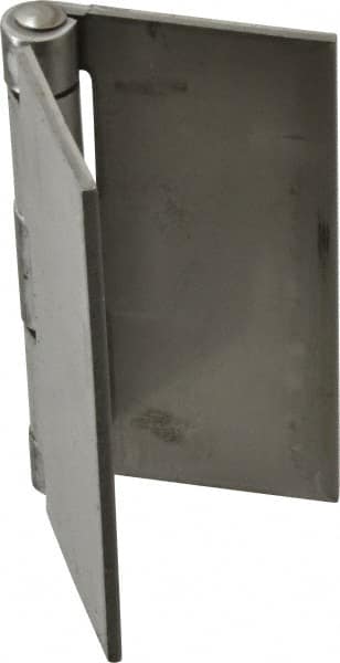 Made in USA - 4" Wide x 1/8" Thick, Blank Butt Hinge - Stainless Steel, Polished Finish - Benchmark Tooling