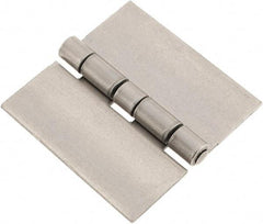 Made in USA - 2-1/2" Wide x 0.078" Thick, Blank Butt Hinge - Steel, Plain Finish - Benchmark Tooling