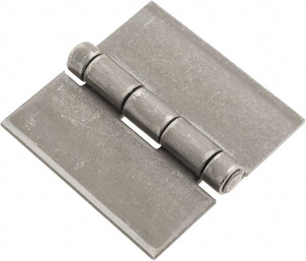 Made in USA - 3" Wide x 1/8" Thick, Blank Butt Hinge - Steel, Plain Finish - Benchmark Tooling