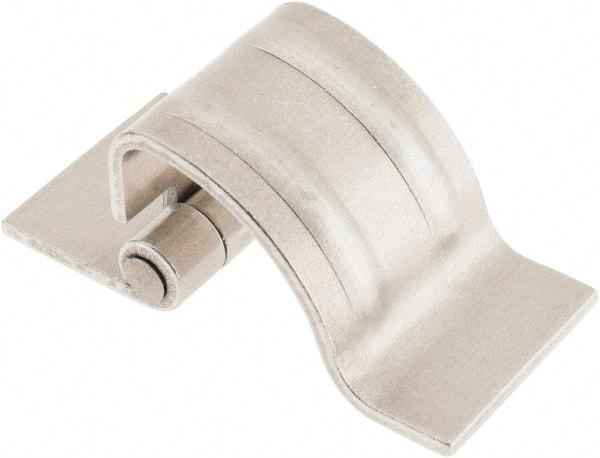 Made in USA - 1-1/4" Wide x 0.09" Thick, Concealed Hinge - Aluminum, Plain Finish - Benchmark Tooling