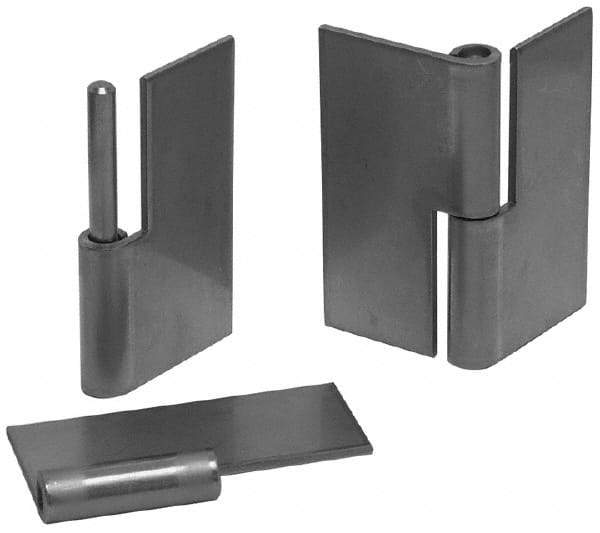 Made in USA - 1.44" Wide x 0.05" Thick, Slip Joint Hinge - Aluminum, Plain Finish - Benchmark Tooling