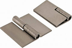 Made in USA - 2" Wide x 0.075" Thick, Slip Joint Hinge - Steel, Plain Finish - Benchmark Tooling