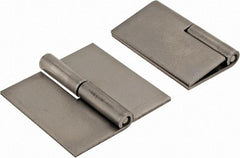 Made in USA - 2-1/2" Wide x 0.09" Thick, Slip Joint Hinge - Steel, Plain Finish - Benchmark Tooling