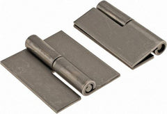 Made in USA - 1.68" Wide x 0.075" Thick, Slip Joint Hinge - Stainless Steel, Plain Finish - Benchmark Tooling