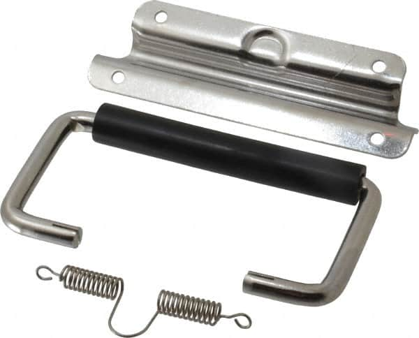 Value Collection - Full Plate Chest Handle with 90° Stop - 5-1/4" Wide x 3-1/4" High, Polished - Benchmark Tooling