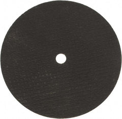 Norton - 6" 36 Grit Aluminum Oxide Cutoff Wheel - 1/16" Thick, 1/2" Arbor, 10,190 Max RPM, Use with Stationary Grinders - Benchmark Tooling