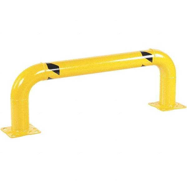 Vestil - 48" Long x 16" High, Steel Rack Guard - Low Profile, 4-1/2" Pipe - Benchmark Tooling