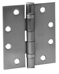 Stanley - 4" Long x 4" Wide Steel Full Mortise Commercial Hinge - Benchmark Tooling