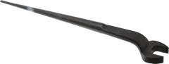 Proto - 1-1/8" Standard Spud Handle Open End Wrench - 17-1/4" OAL, Single End, Black Finish - Benchmark Tooling