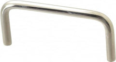 Electro Hardware - Round Handle - Nickel Plated, Brass, 3" Center to Center - Benchmark Tooling