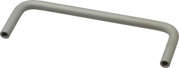 Electro Hardware - Round Handle - Clear Finish, Aluminum, 4" Center to Center - Benchmark Tooling