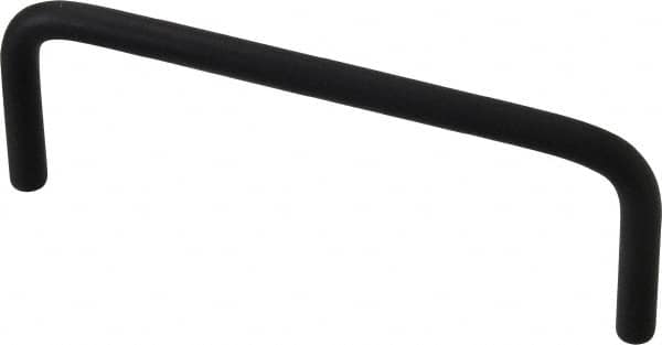 Electro Hardware - Round Handle - Black Coated, Aluminum, 4" Center to Center - Benchmark Tooling
