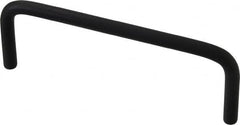 Electro Hardware - Round Handle - Black Coated, Aluminum, 4" Center to Center - Benchmark Tooling