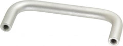 Electro Hardware - 8-32 Internal Thread, 5/16" Handle Diam, Plain Aluminum Drawer Pull - 3" Center to Center - Benchmark Tooling