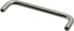 Electro Hardware - 8-32 Internal Thread, 5/16" Handle Diam, Plain Aluminum Drawer Pull - 4" Center to Center - Benchmark Tooling