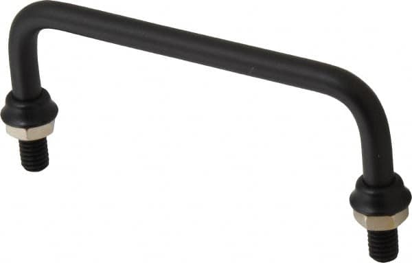 Electro Hardware - Round Handle - Black Coated, Aluminum, 4-1/4" Center to Center - Benchmark Tooling