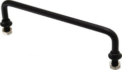 Electro Hardware - Round Handle - Black Coated, Aluminum, 6" Center to Center - Benchmark Tooling