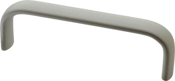 Electro Hardware - 1-1/2" High Oval Handle - Clear Anodized, Aluminum, 4-9/16" Center to Center - Benchmark Tooling