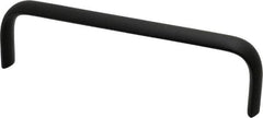 Electro Hardware - 1-3/4" High Oval Handle - Brush Black Anodized, Aluminum, 6" Center to Center - Benchmark Tooling