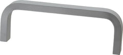 Electro Hardware - 1-1/2" High Rectangular Handle - Clear Finish, Aluminum, 4" Center to Center - Benchmark Tooling