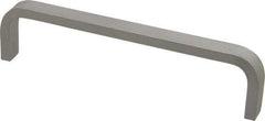 Electro Hardware - 1-1/2" High Rectangular Handle - Plain, Aluminum, 6" Center to Center - Benchmark Tooling