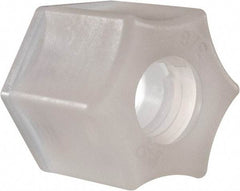 Made in USA - 3/8" Tube OD, Kynar Plastic Compression Tube Compression Nut - 275°F Max, Plastic Grip - Benchmark Tooling