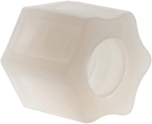 Made in USA - 1/2" Tube OD, Kynar Plastic Compression Tube Compression Nut - 275°F Max, Plastic Grip - Benchmark Tooling